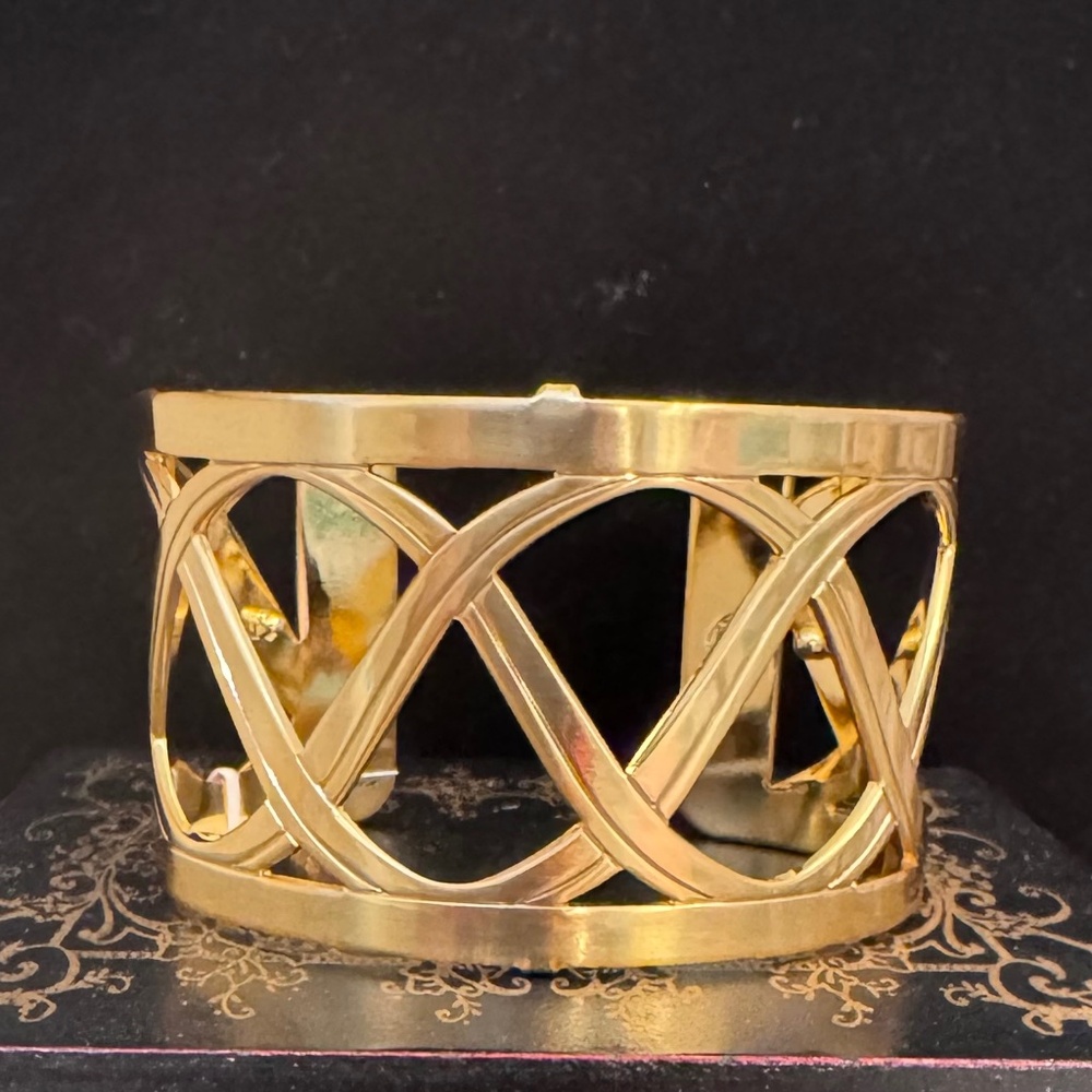 Brighton Gold-Tone Interlaced Openwork Cuff Bracelet